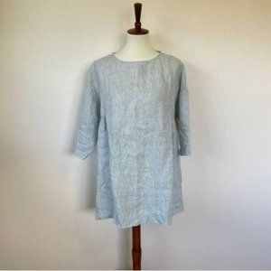 Fog Linen Work Striped Linen Tunic